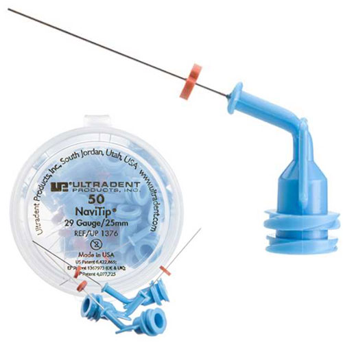 Ultradent NaviTip Delivery Tips - 29ga 25mm Blue (50/Pk) - Controlled Apex Delivery
