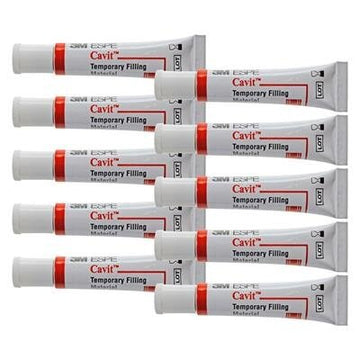 3M ESPE Cavit Tubes - Self-Cured Temporary Filling Material, 7 Gm - Original Pink (Hard) -10/Pk