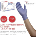 Cardinal Flexal Nitrile Exam Gloves - Powder-Free, Latex-Free 200/Box