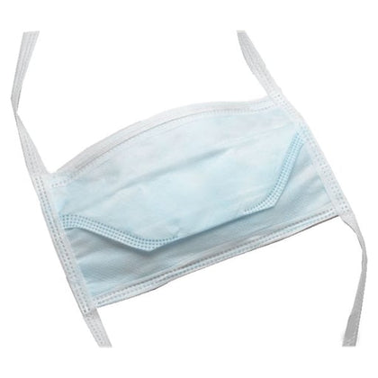 Cardinal Insta-Gard ASTM Level 1 Surgical Mask Blue - BFE ≥ 95%, Duckbill Style -50/Pk