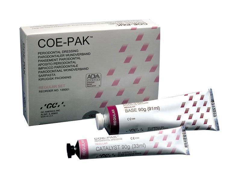 GC Coe-Pak Noneugenol Surgical Dressing and Periodontal Pack For Dental Procedures - Regular Set