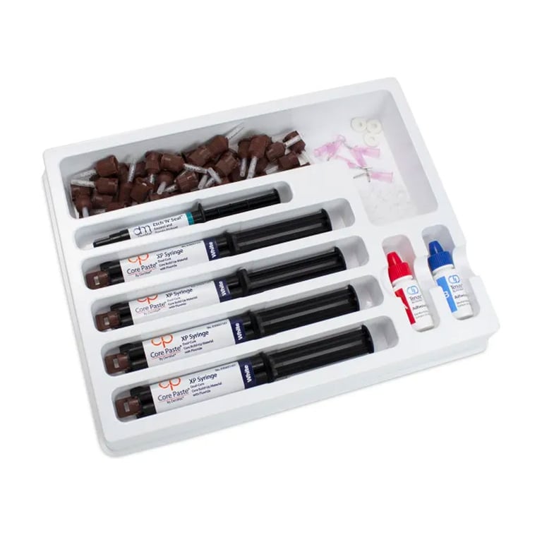 DenMat Core Paste XP Complete Kit White with Fluoride - Dual Cure, Radiopaque