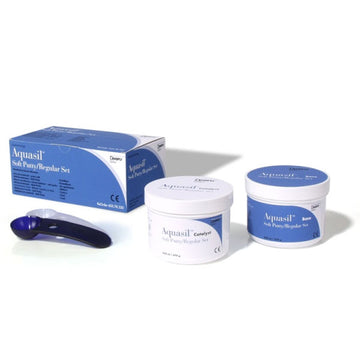Dentsply Aquasil Soft Putty Regular Set, Standard Pack - 450 mL/670 Gm (Base and Catalyst) with 2 Putty Scoops