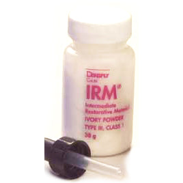 Dentsply IRM Powder Ivory Shade | Self-Curing ZOE Intermediate Restorative Material - 38 Gm/Bottle