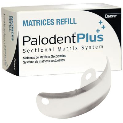 Dentsply Palodent Plus Sectional Matrix System Refill: Contacts and Seamless Marginal Seal - 5.5mm, 100/Bx