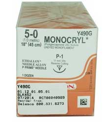 Ethicon Monocryl 5/0, 18