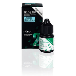 GC Corporation GC Fuji II LC Liquid Only, Light-Cure Resin Reinforced Glass Ionomer, 6.8 mL Bottle