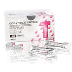 GC Corporation GC Fuji TRIAGE White Capsules Refill - Self Adhesive Radiopaque Glass Ionomer, 50/Box