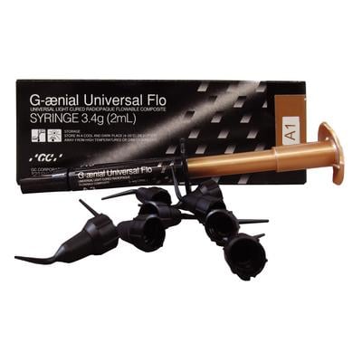 GC G-aenial Universal Flo A1 Refill Flowable Composite - 2 mL Syringe with 20 Tips