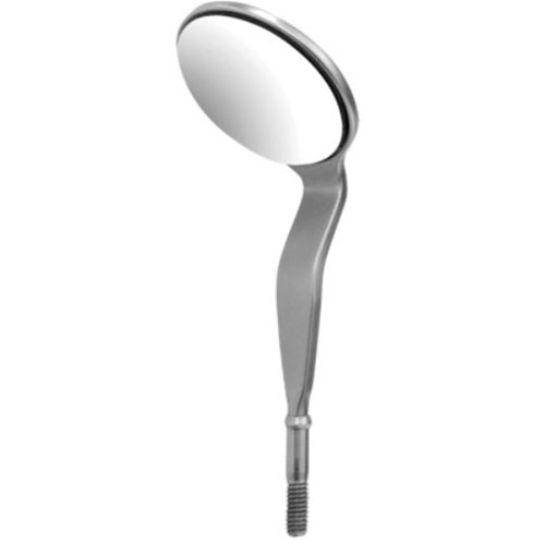 Hu-Friedy Size 5 Double Sided Cone Socket Mirror Head Rhodium-Coated 6/Pk