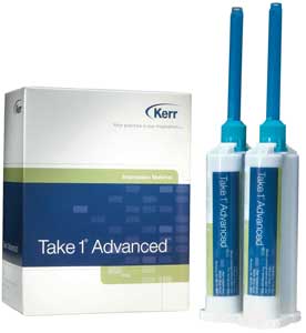 Kerr Take 1 Advanced Tray - Fast Set Refill VPS Impression | 2 - 50ML Cart & 6 Tips