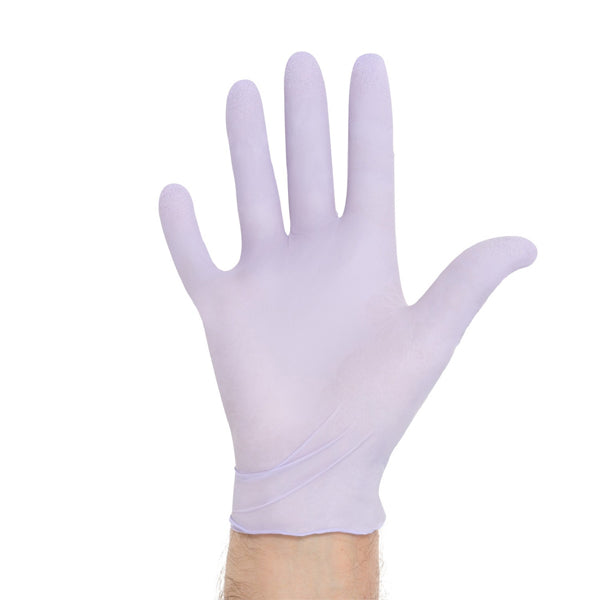 Halyard Lavender Nitrile Exam Gloves- Thinner, Lighter & Economical Small, 250/Box