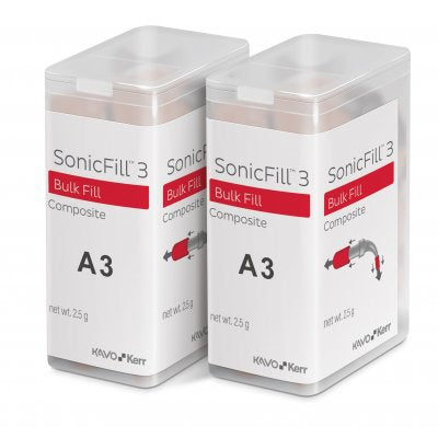 Kerr SonicFill 3 A3 Bulk Composite Unidose Tip Refills for Quality Restorations - 0.25g x 20/Pack
