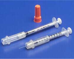 Covidien Monoject 1cc Insulin Safety Syringe with Needle - 29 Gauge x 0.5