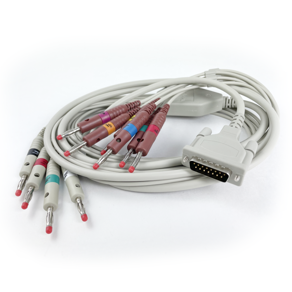 Welch Allyn® Patient Cable for CP 50 & CP150 Electrocardiograph, 10-Lead, 1.5 Meter
