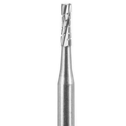 Beavers FG #557L Straight Fissure Crosscut Carbide Bur - Pack of 100