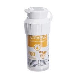 Ultradent Ultrapak #000-#3 Retraction Cord Plain Knitted for Effective Gingival Retraction