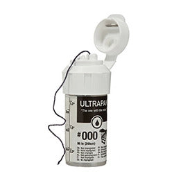 Ultradent Ultrapak #000-#3 Retraction Cord Plain Knitted for Effective Gingival Retraction