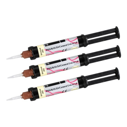 Kuraray Panavia SA Cement Universal Automix, Universal (A2), Value Pack: 3 x 4.6 ml Syringes