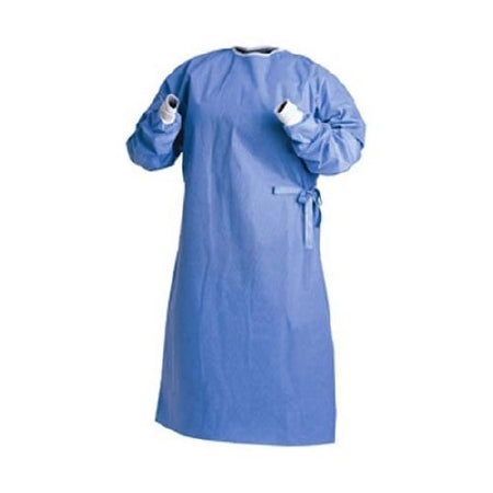 Cardinal Health Surgical Gown, Fabric-Reinforced, X-Large, Blue - Pack of 18